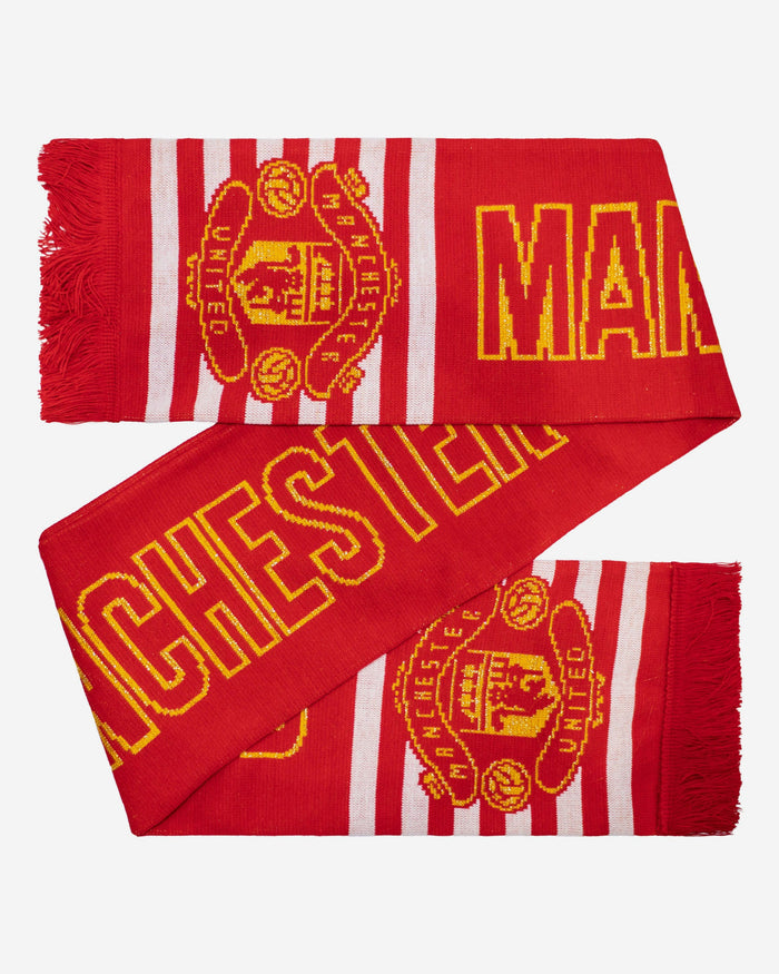 Manchester United FC Metallic Thread Scarf FOCO - FOCO.com | UK & IRE