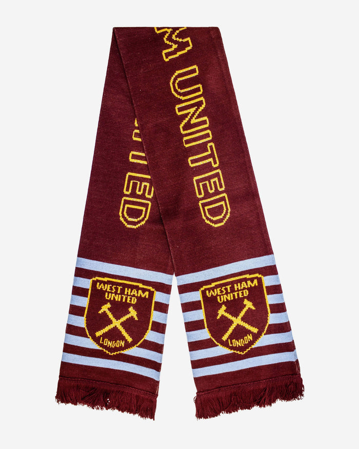 West Ham United FC Metallic Thread Scarf FOCO - FOCO.com | UK & IRE