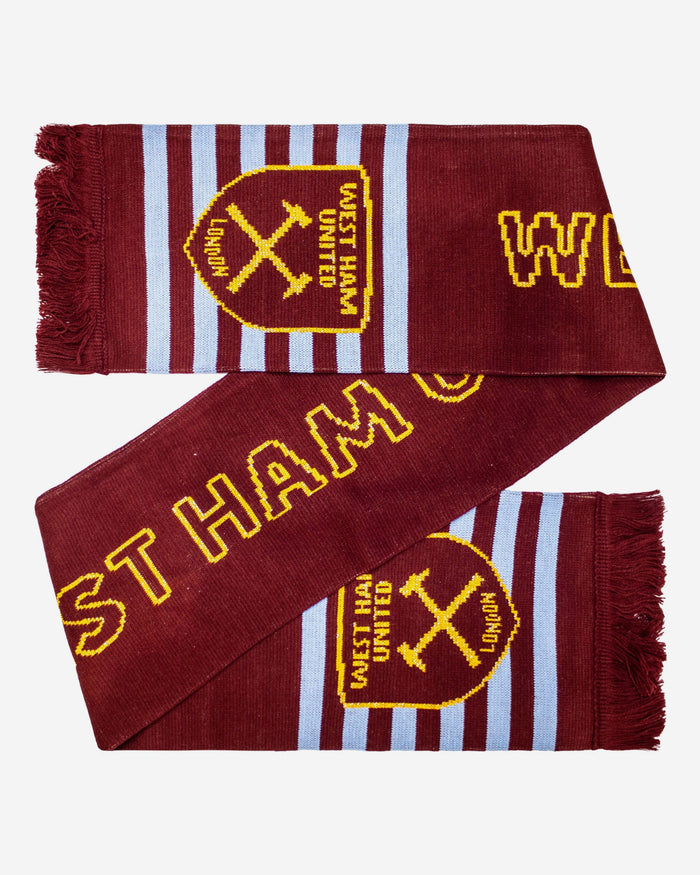 West Ham United FC Metallic Thread Scarf FOCO - FOCO.com | UK & IRE