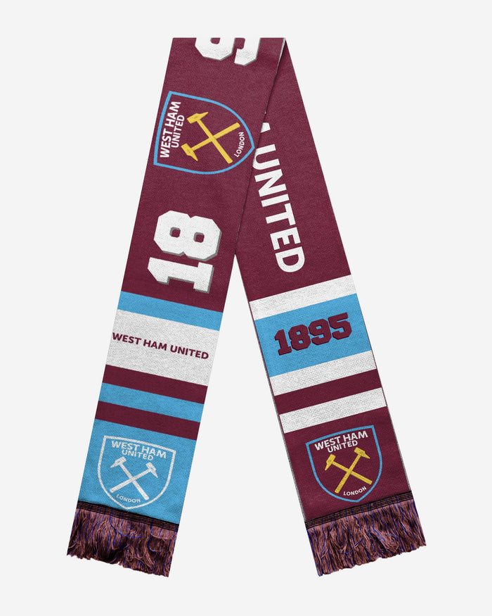 West Ham United FC Retro Scarf FOCO - FOCO.com | UK & IRE