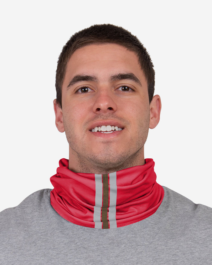 Arsenal FC Stripe Logo Reflective Snood Scarf FOCO - FOCO.com | UK & IRE