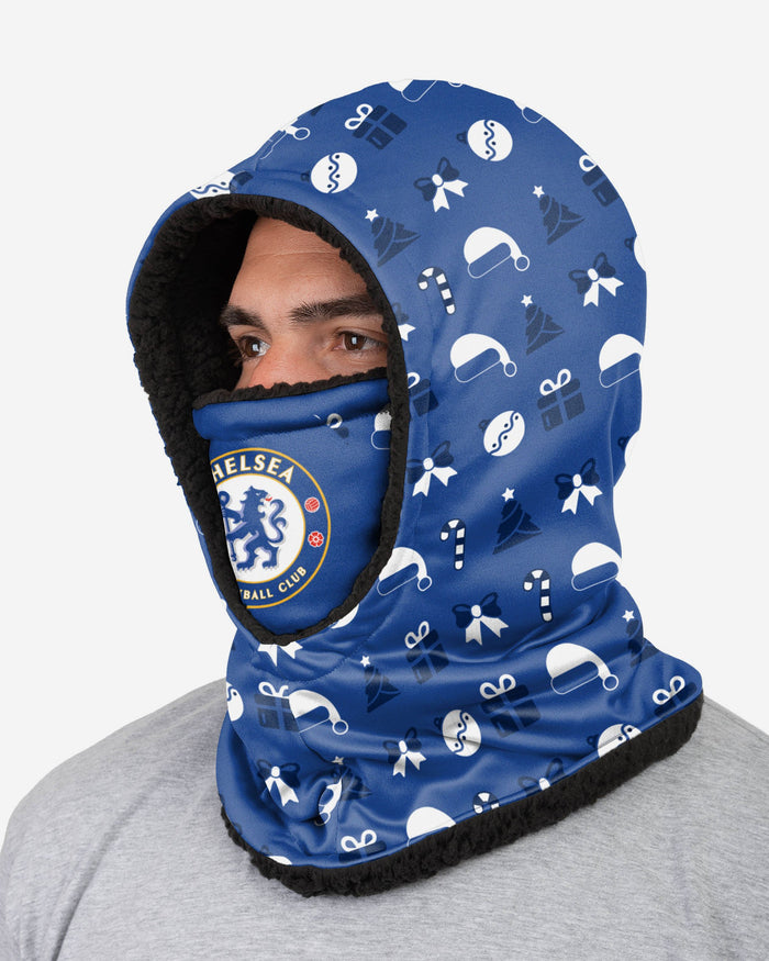 Chelsea FC Christmas Hooded Snood FOCO - FOCO.com | UK & IRE