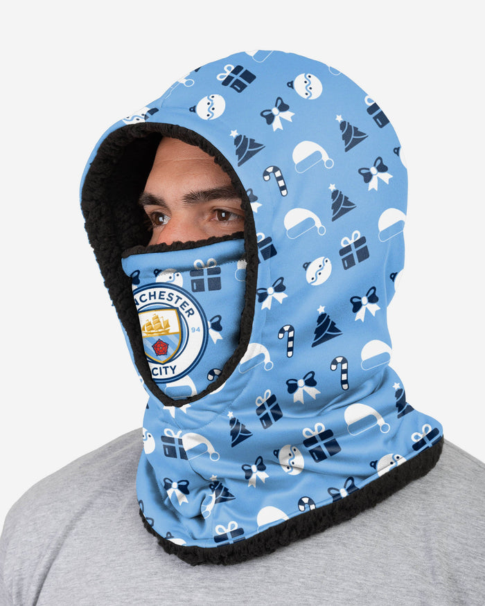 Manchester City FC Christmas Hooded Snood FOCO - FOCO.com | UK & IRE