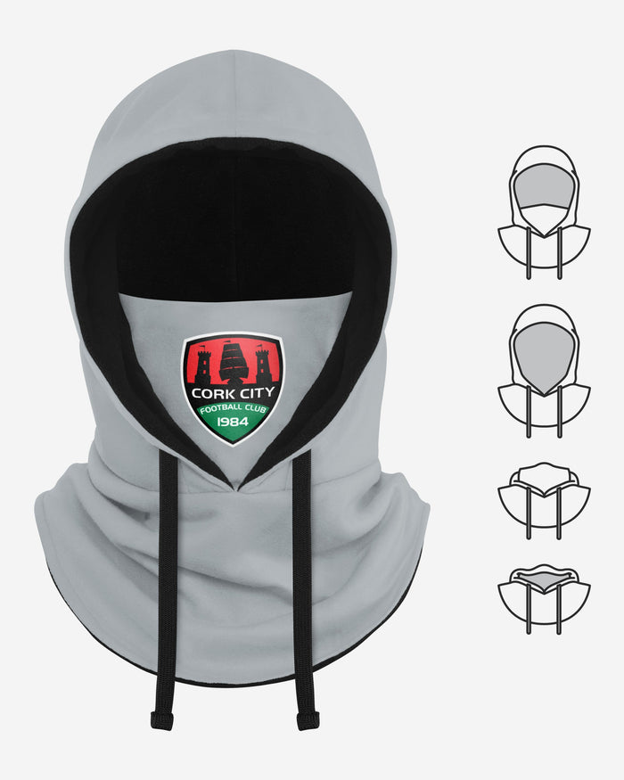 Cork City FC Grey Drawstring Hooded Snood FOCO - FOCO.com | UK & IRE
