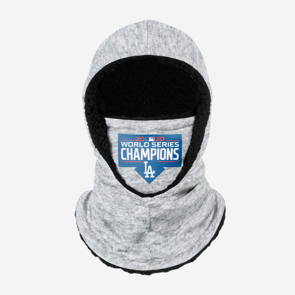 Los Angeles Dodgers 2020 World Series Champions Heather Grey Big Logo Hooded Gaiter FOCO - FOCO.com | UK & IRE