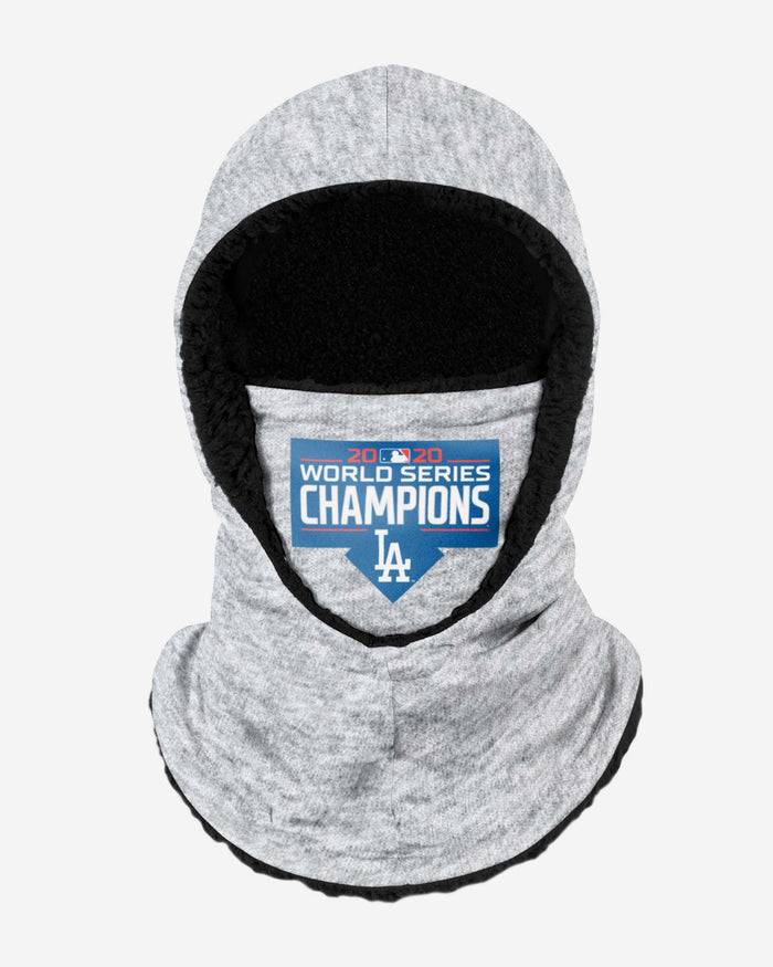 Los Angeles Dodgers 2020 World Series Champions Heather Grey Big Logo Hooded Gaiter FOCO - FOCO.com | UK & IRE