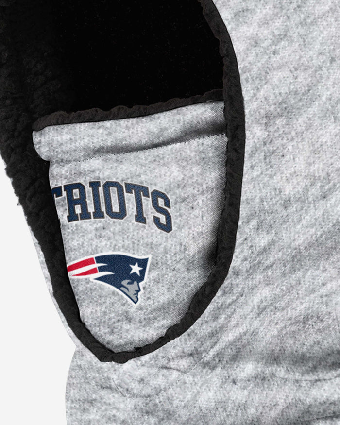 New England Patriots Heather Grey Big Logo Hooded Snood FOCO - FOCO.com | UK & IRE