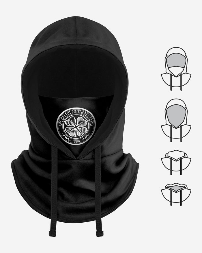 Celtic FC Black Drawstring Hooded Snood FOCO - FOCO.com | UK & IRE