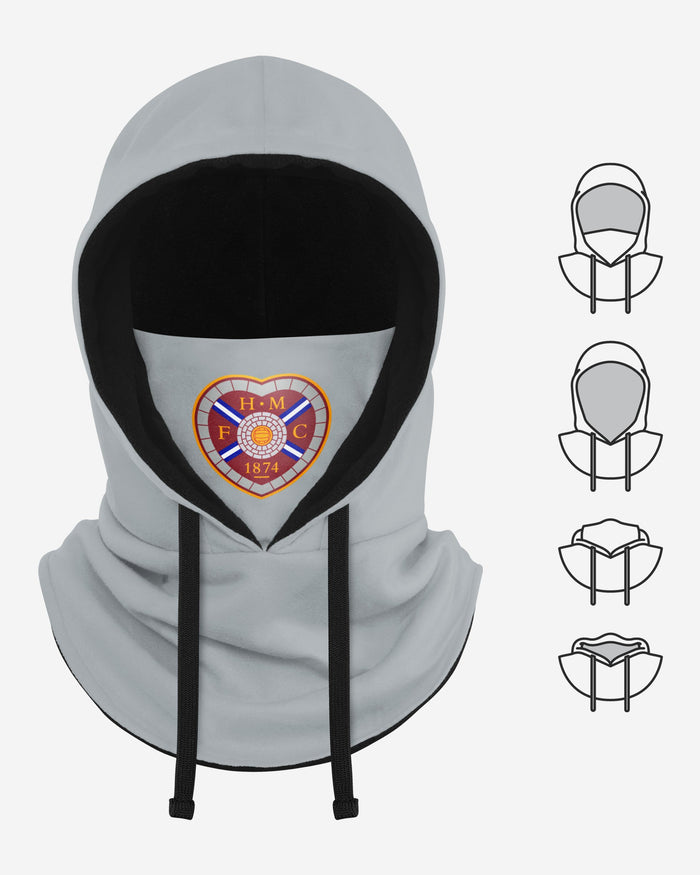 Heart Of Midlothian FC Grey Drawstring Hooded Snood FOCO - FOCO.com | UK & IRE
