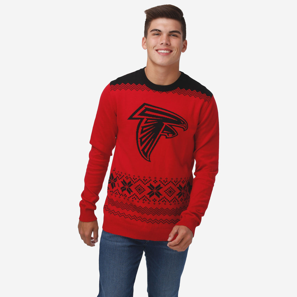 Atlanta Falcons Big Logo Christmas Jumper FOCO S - FOCO.com | UK & IRE