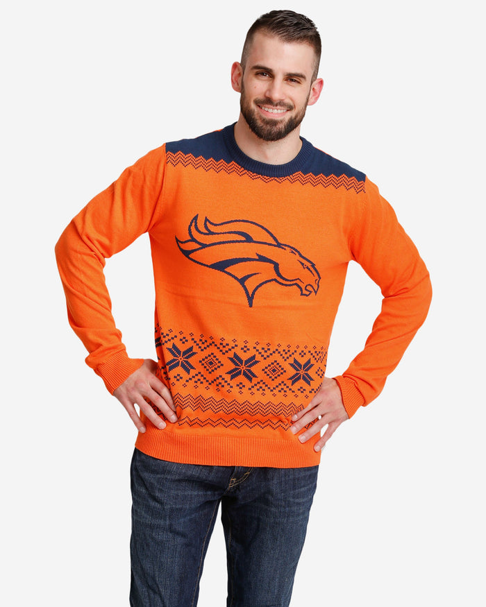 Denver Broncos Big Logo Christmas Jumper FOCO S - FOCO.com | UK & IRE
