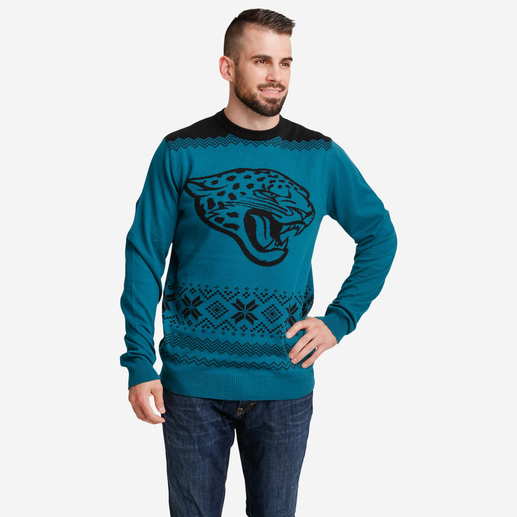 Jacksonville Jaguars Big Logo Christmas Jumper FOCO S - FOCO.com | UK & IRE