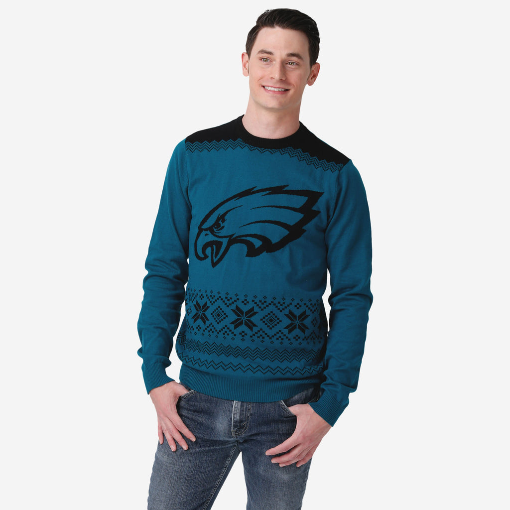 Philadelphia Eagles Big Logo Christmas Jumper FOCO UK