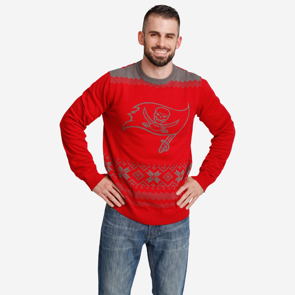 Tampa Bay Buccaneers Big Logo Christmas Jumper FOCO S - FOCO.com | UK & IRE