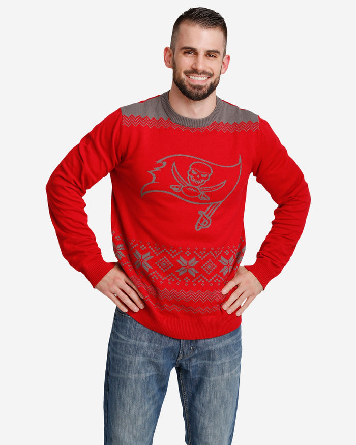 Tampa Bay Buccaneers Big Logo Christmas Jumper FOCO S - FOCO.com | UK & IRE