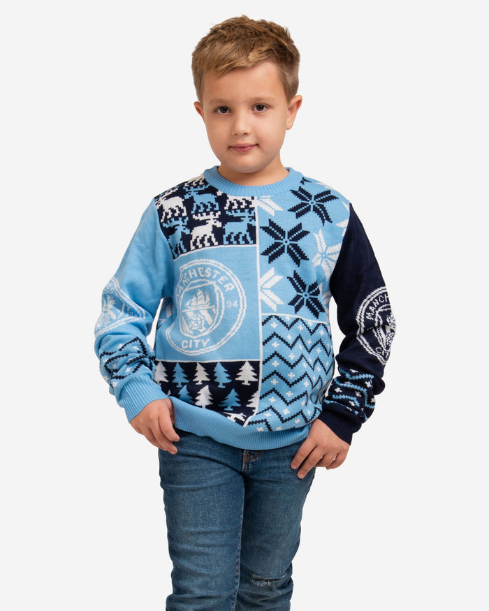 Manchester City FC Youth Christmas Sweater FOCO S - FOCO.com | UK & IRE