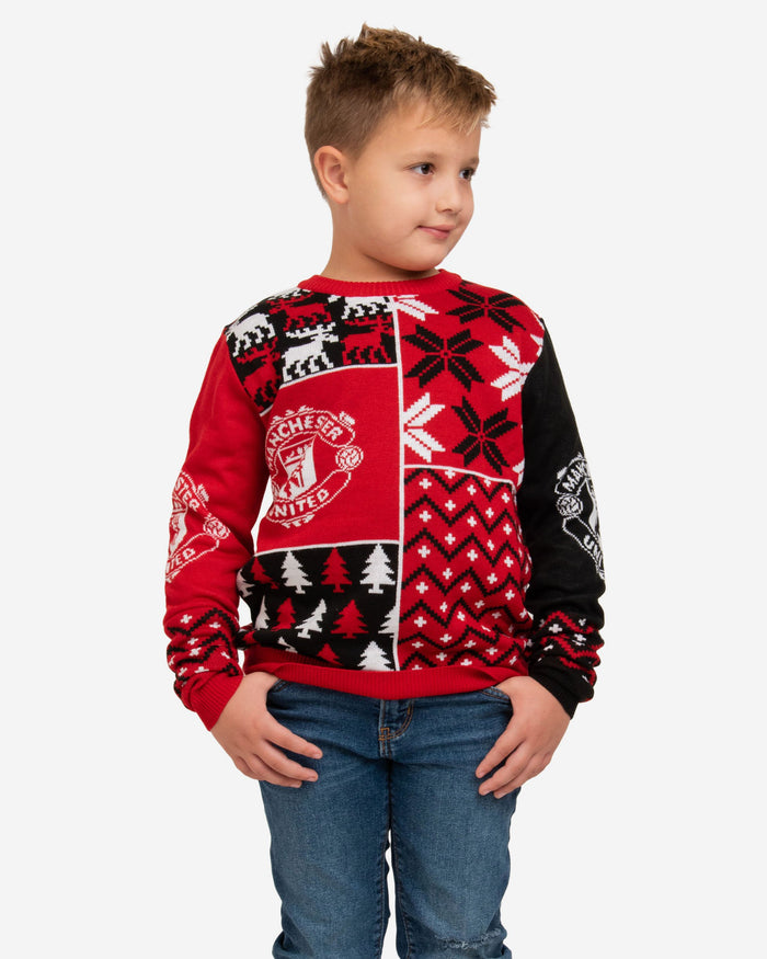 Manchester United FC Youth Christmas Sweater FOCO S - FOCO.com | UK & IRE