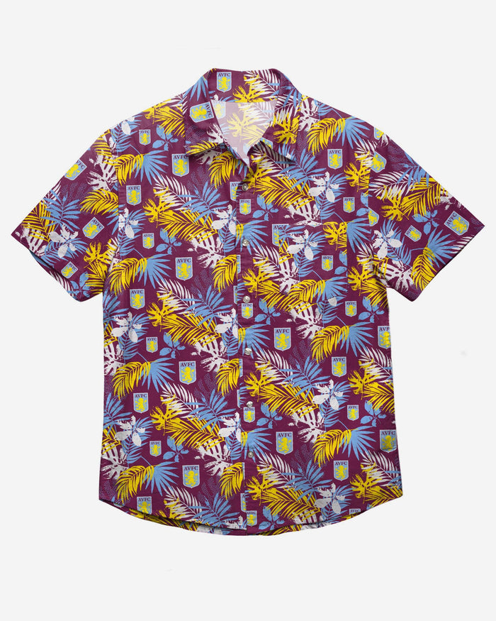 Aston Villa FC Floral Button Up Shirt FOCO - FOCO.com | UK & IRE