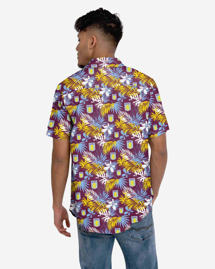 Aston Villa FC Floral Button Up Shirt FOCO - FOCO.com | UK & IRE