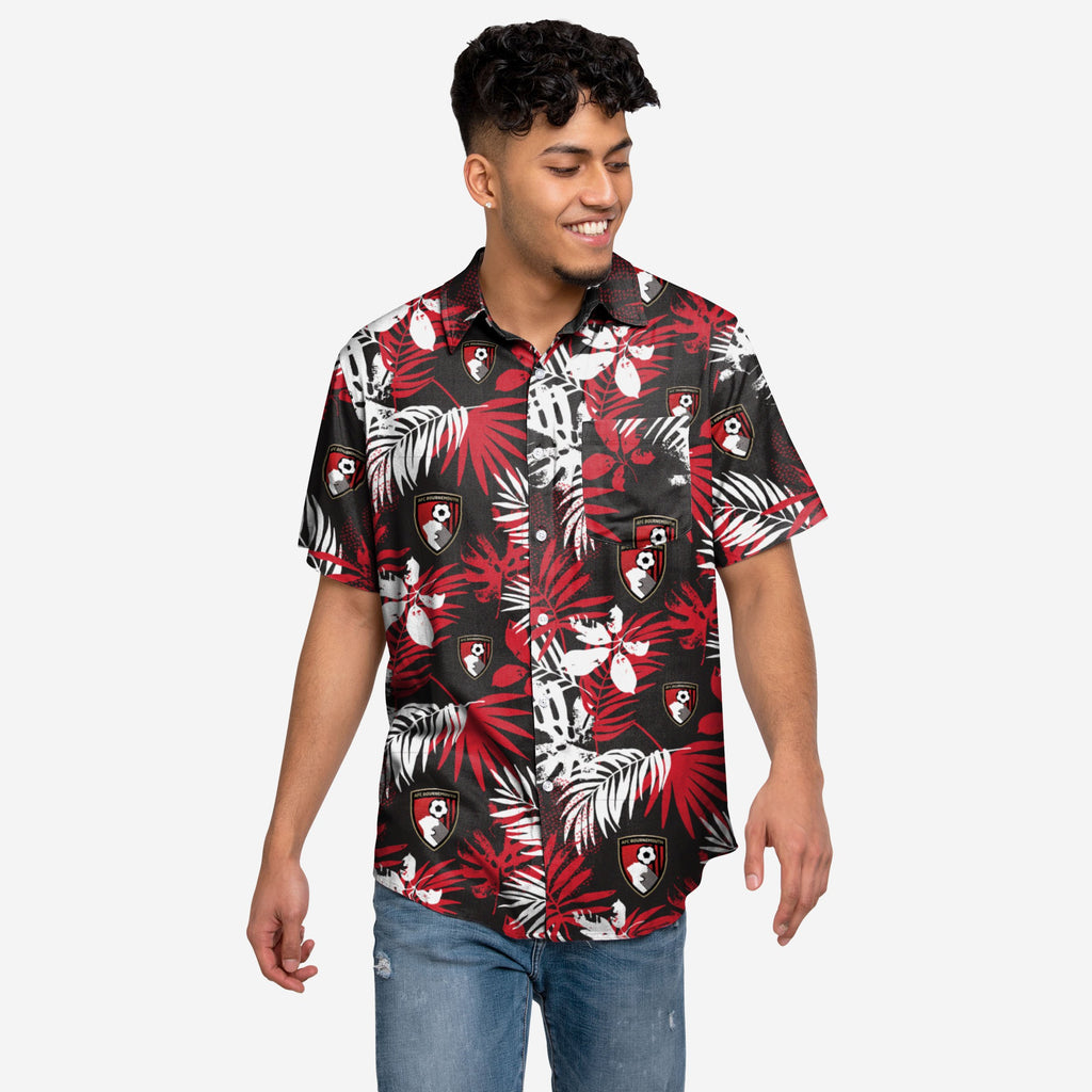 AFC Bournemouth FC Floral Button Up Shirt FOCO S - FOCO.com | UK & IRE