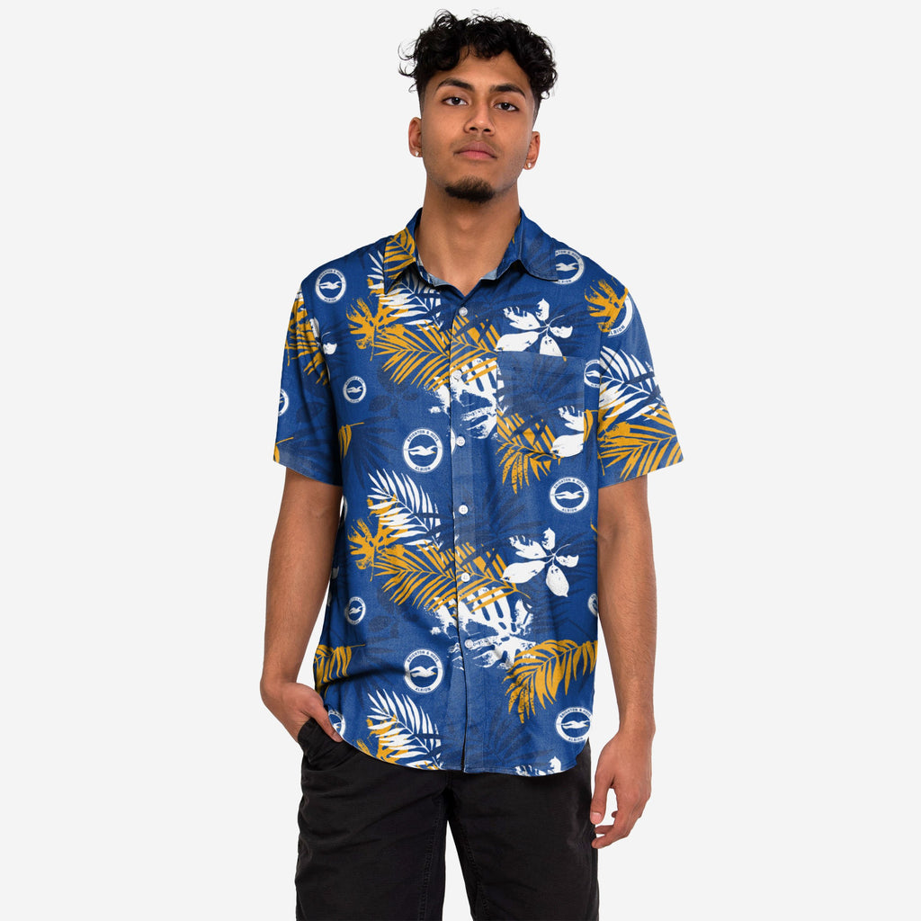 Brighton & Hove Albion FC Floral Button Up Shirt FOCO S - FOCO.com | UK & IRE