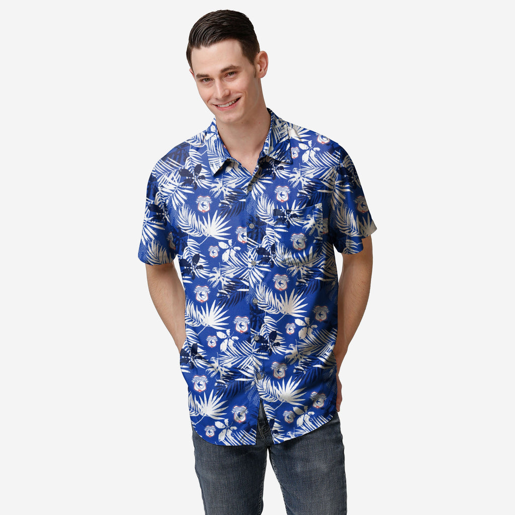 Cardiff City FC Floral Button Up Shirt FOCO S - FOCO.com | UK & IRE