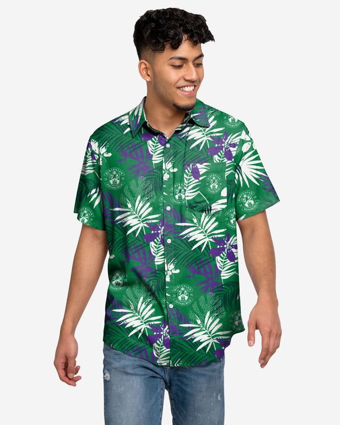 Hibernian FC Floral Button Up Shirt FOCO S - FOCO.com | UK & IRE