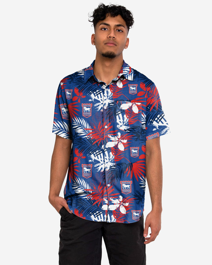 Ipswich Town FC Floral Button Up Shirt FOCO S - FOCO.com | UK & IRE