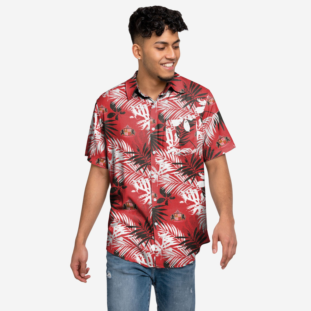 Sunderland AFC Original Floral Button Up Shirt FOCO - FOCO.com | UK & IRE