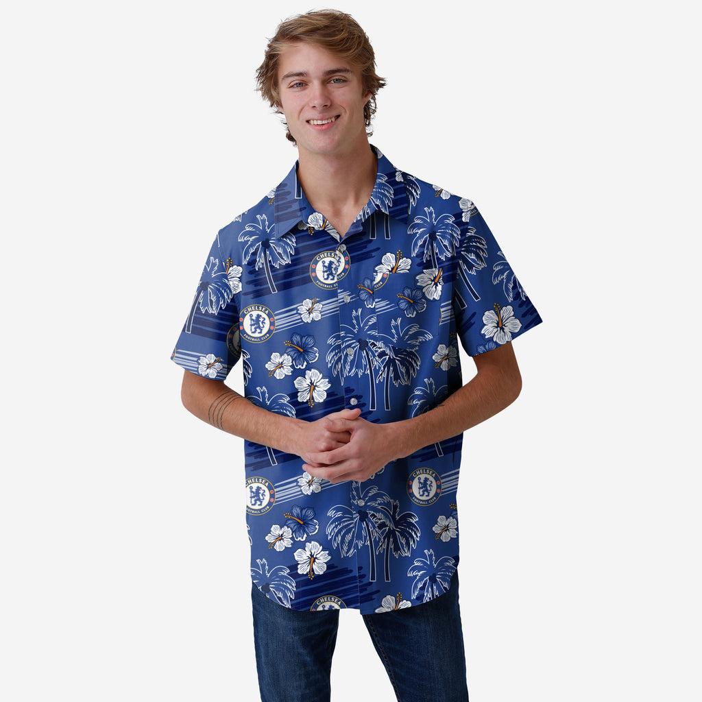 Chelsea FC Islander Tropical Button Up Shirt FOCO S - FOCO.com | UK & IRE