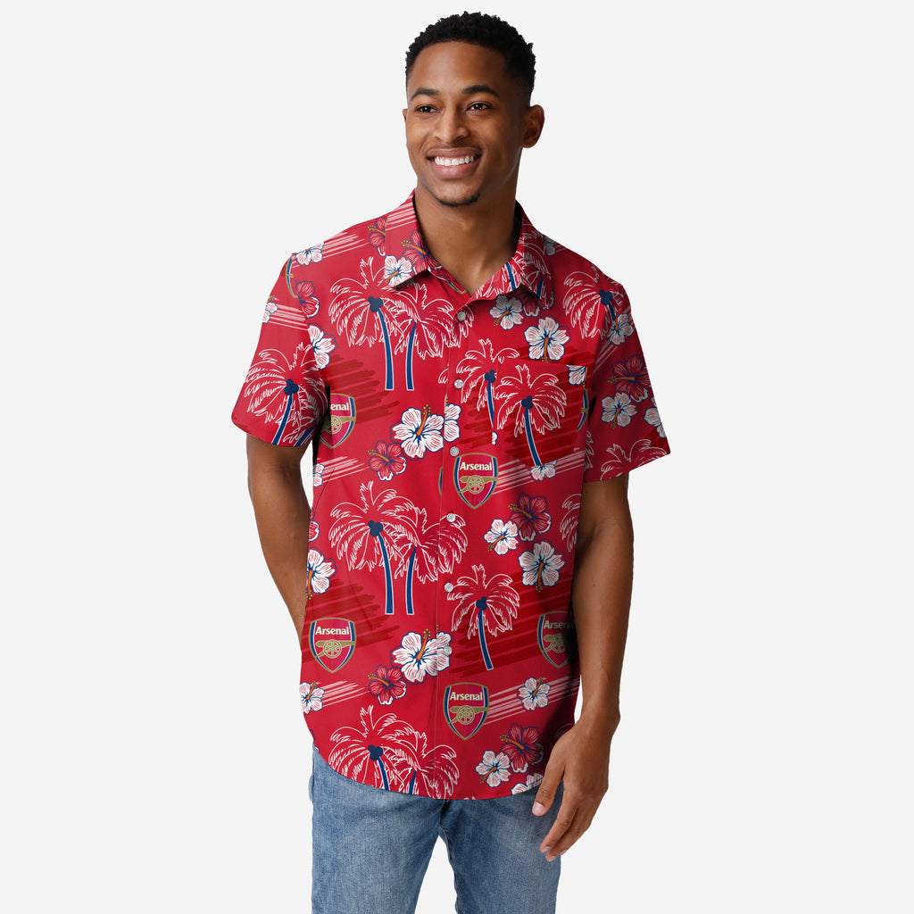 Arsenal FC Islander Tropical Button Up Shirt FOCO S - FOCO.com | UK & IRE