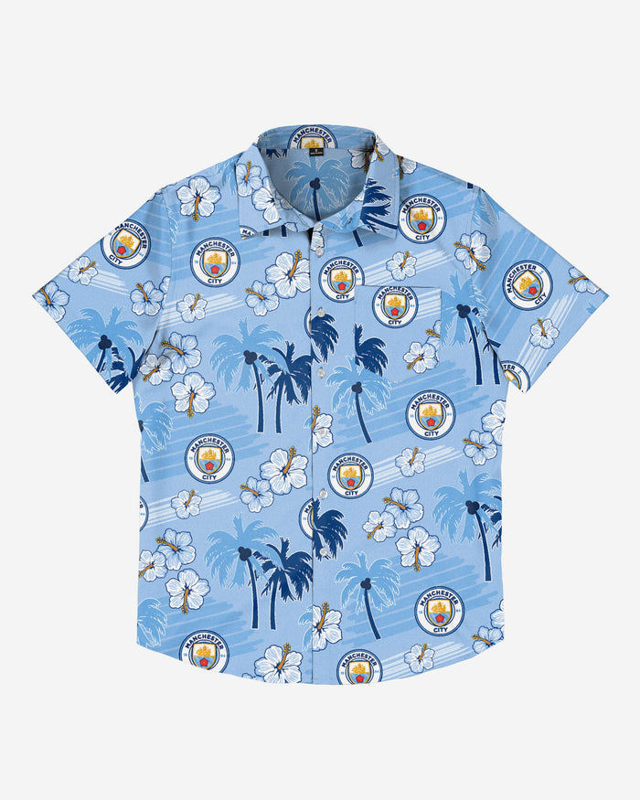 Manchester City FC Islander Tropical Button Up Shirt FOCO - FOCO.com | UK & IRE