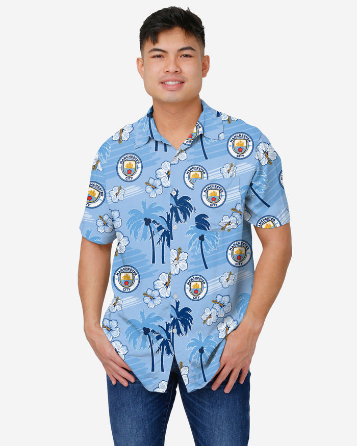 Manchester City FC Islander Tropical Button Up Shirt FOCO S - FOCO.com | UK & IRE
