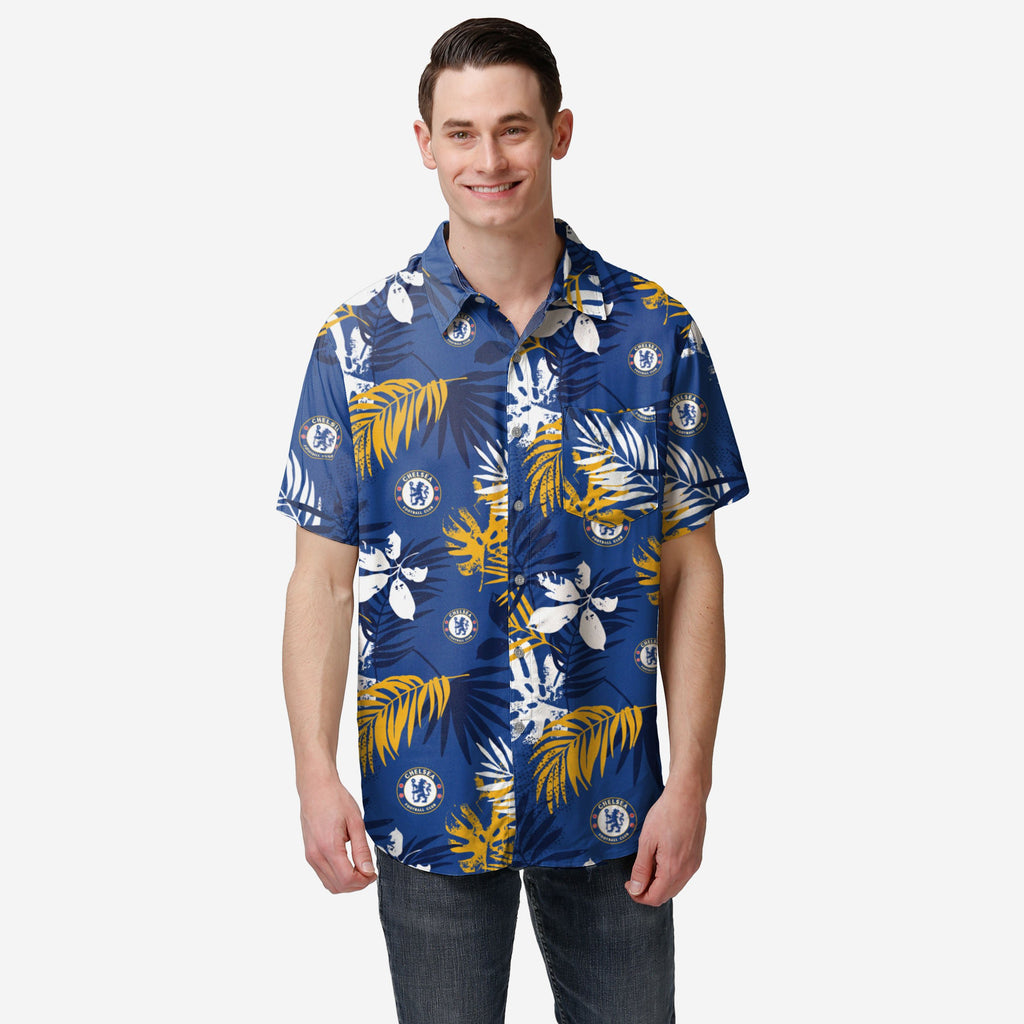 Chelsea FC Floral Button Up Shirt FOCO S - FOCO.com | UK & IRE