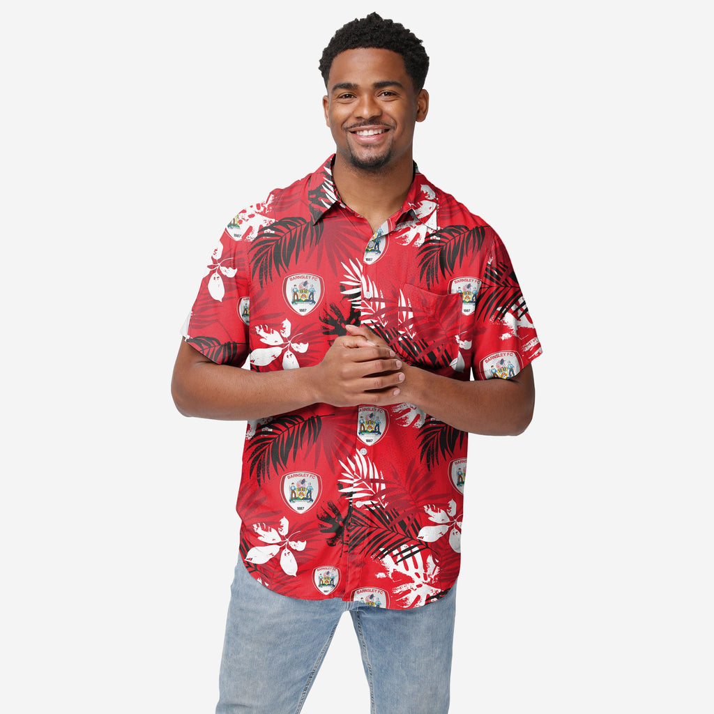 Barnsley FC Floral Button Up Shirt FOCO S - FOCO.com | UK & IRE