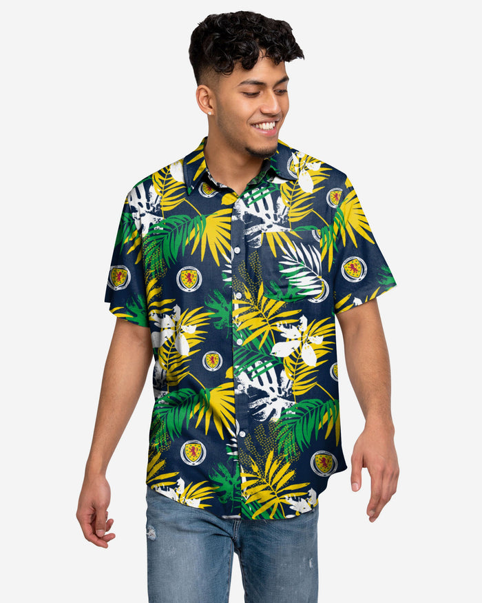 Scotland Floral Button Up Shirt FOCO S - FOCO.com | UK & IRE
