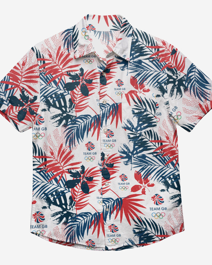 Team GB Floral Button Up Shirt FOCO - FOCO.com | UK & IRE