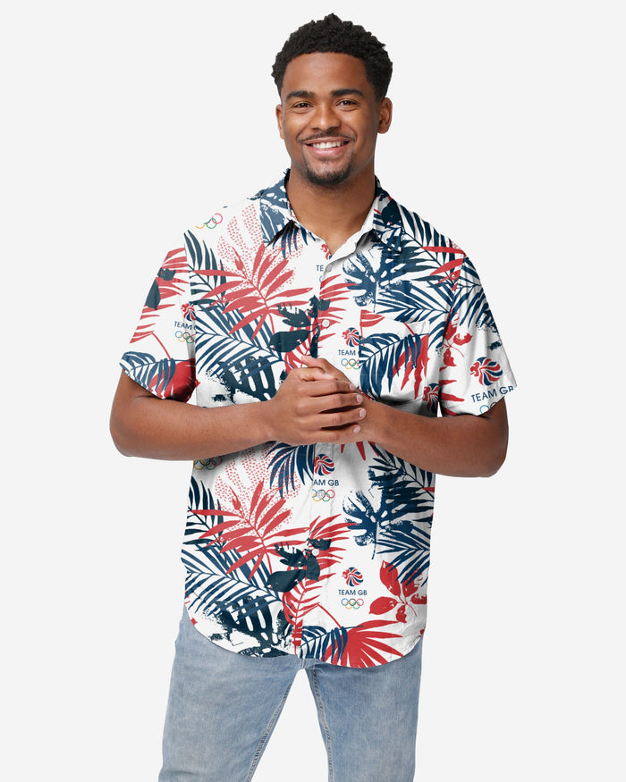 Team GB Floral Button Up Shirt FOCO S - FOCO.com | UK & IRE