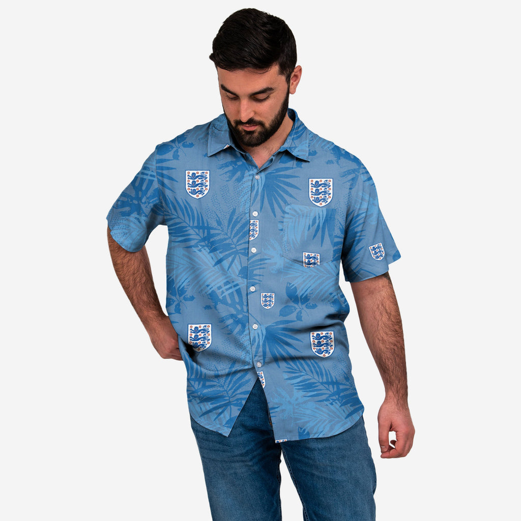 England 1990 Floral Button Up Shirt FOCO S - FOCO.com | UK & IRE