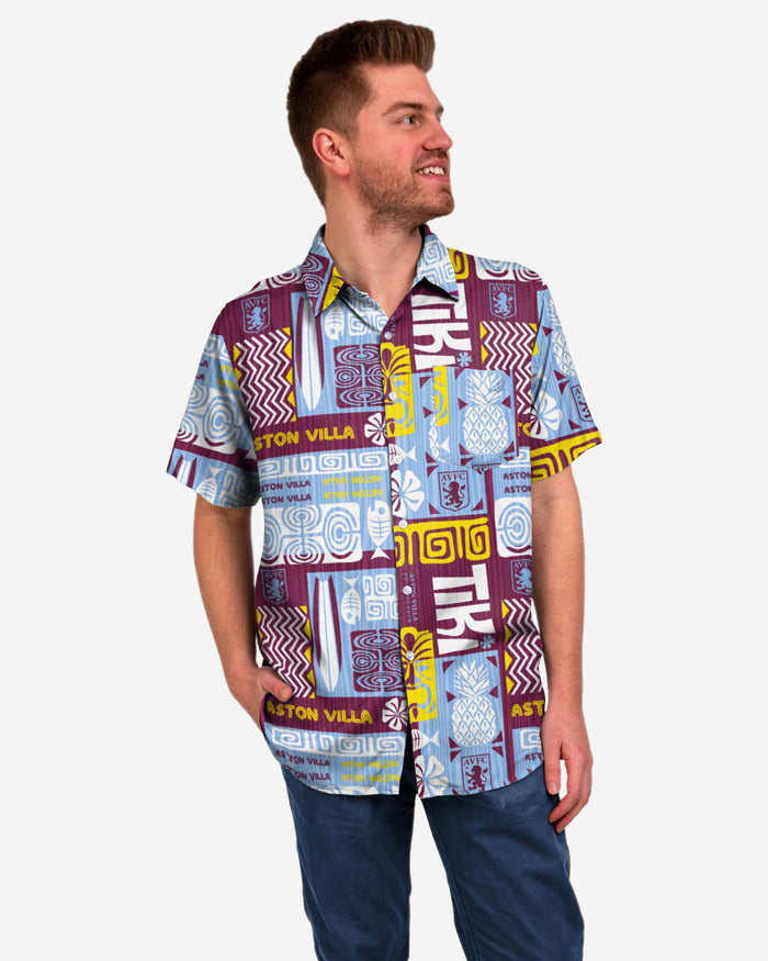 Aston Villa FC Tiki Button Up Shirt FOCO S - FOCO.com | UK & IRE