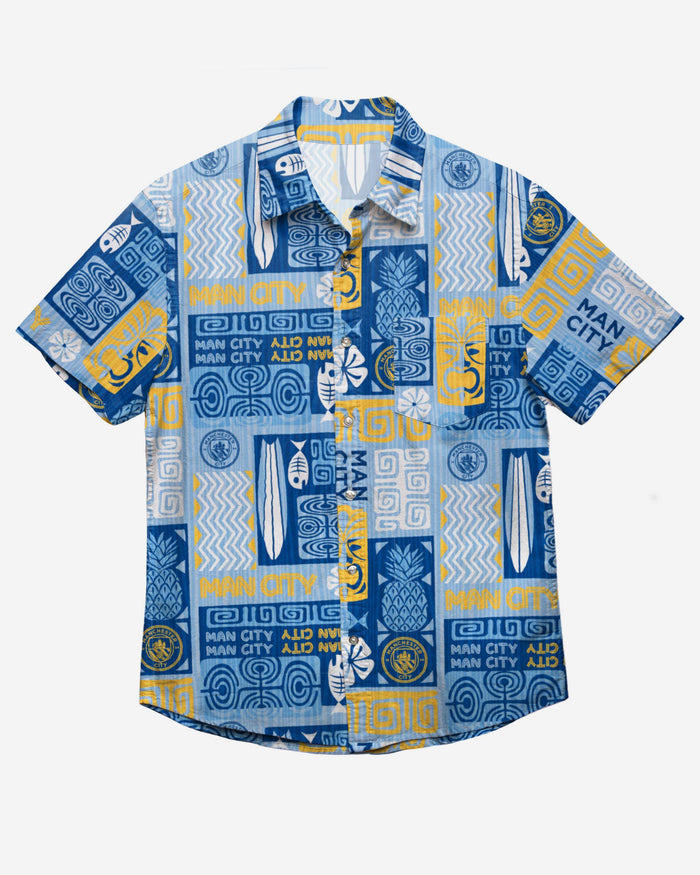 Manchester City FC Tiki Button Up Shirt FOCO - FOCO.com | UK & IRE