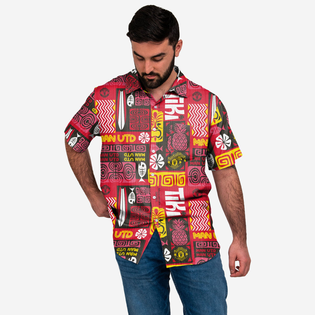 Manchester United FC Tiki Button Up Shirt FOCO S - FOCO.com | UK & IRE
