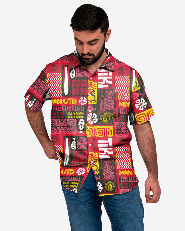 Manchester United FC Tiki Button Up Shirt FOCO S - FOCO.com | UK & IRE