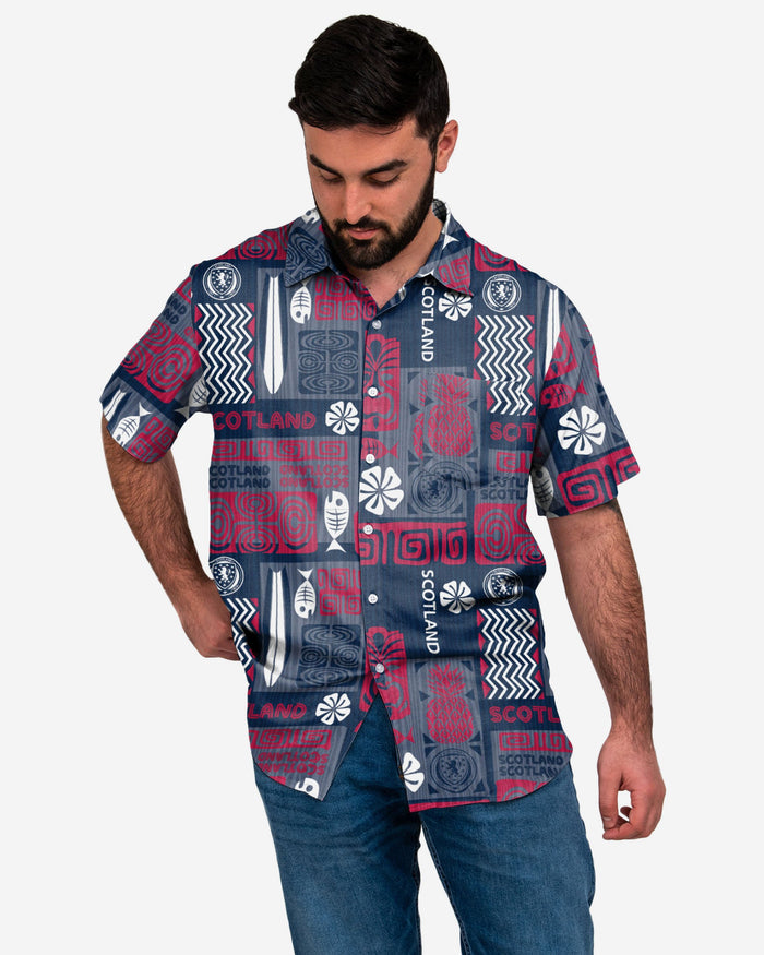 Scotland Tiki Button Up Shirt FOCO S - FOCO.com | UK & IRE