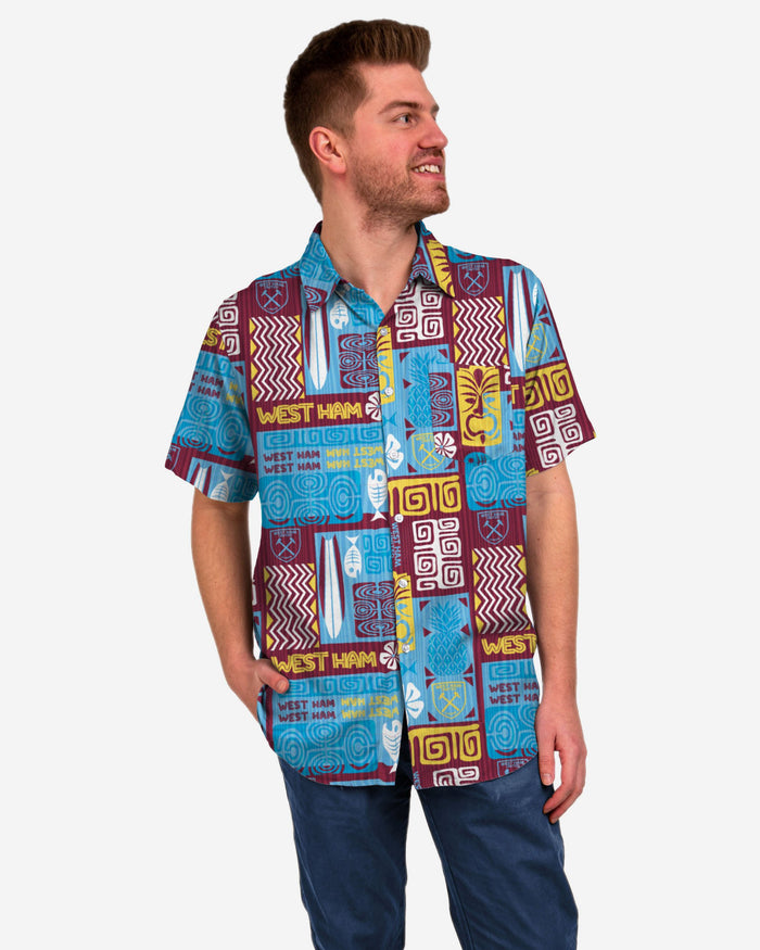 West Ham United FC Tiki Button Up Shirt FOCO S - FOCO.com | UK & IRE
