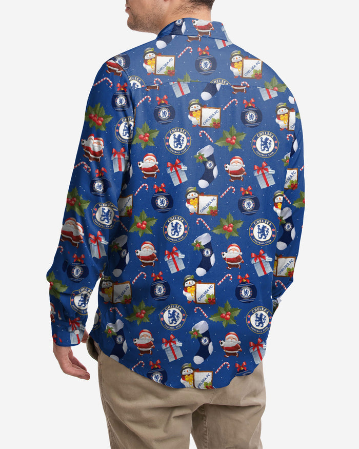 Chelsea FC Long Sleeve Christmas Shirt FOCO - FOCO.com | UK & IRE