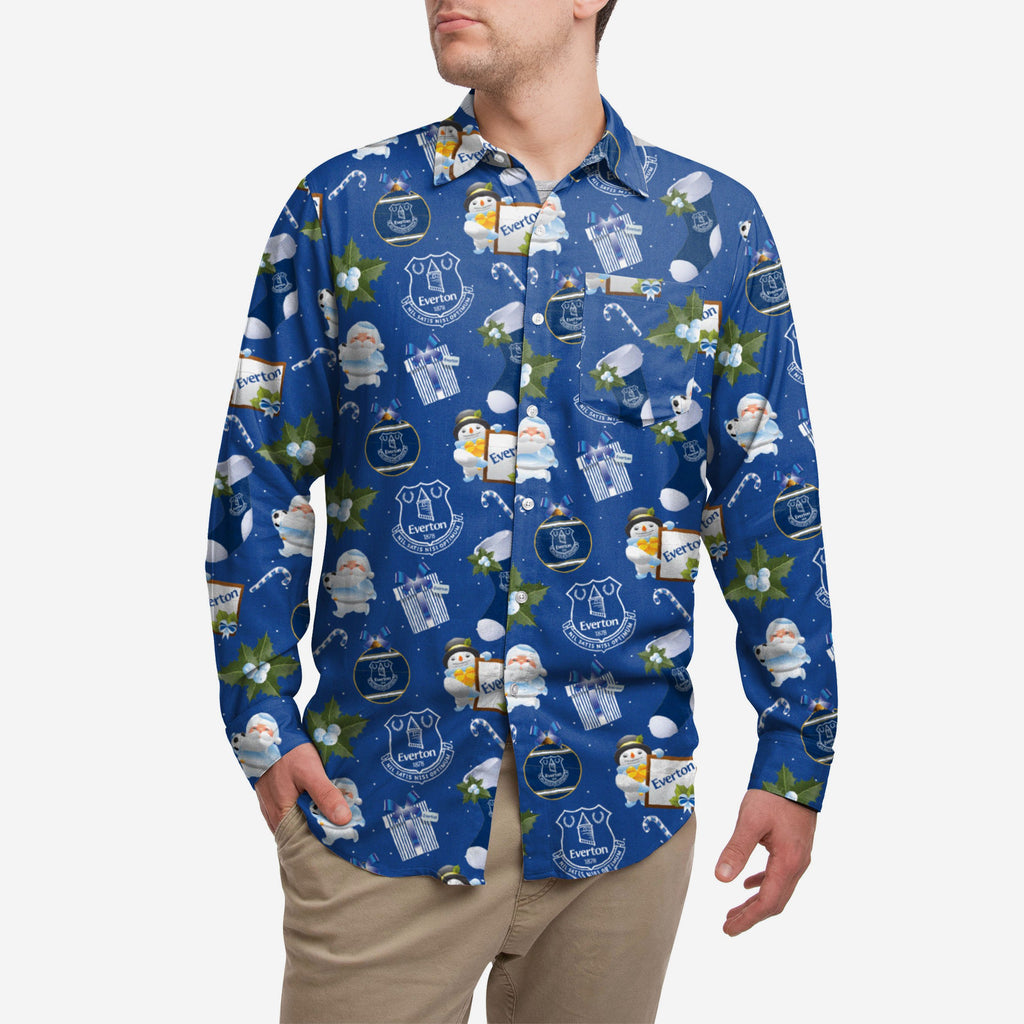 Everton FC Long Sleeve Christmas Shirt FOCO S - FOCO.com | UK & IRE