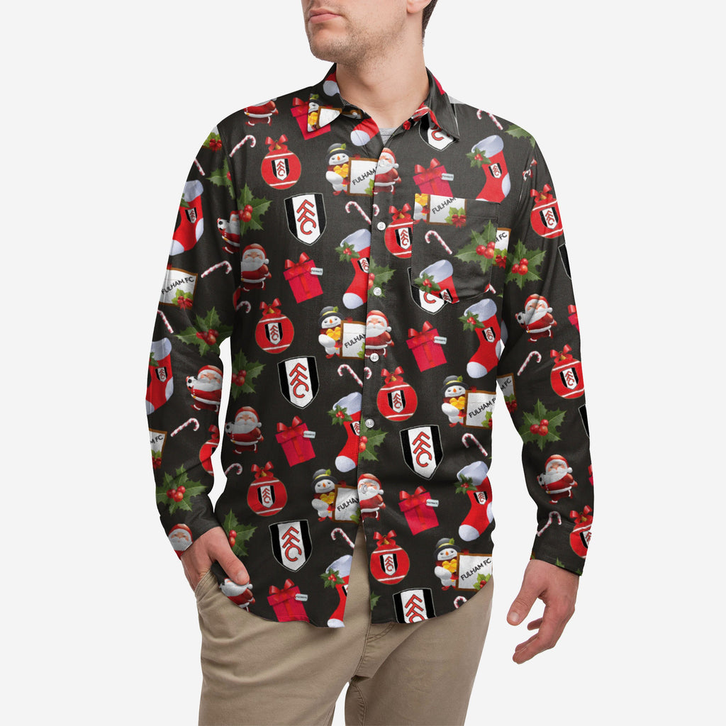 Fulham FC Long Sleeve Christmas Shirt FOCO S - FOCO.com | UK & IRE