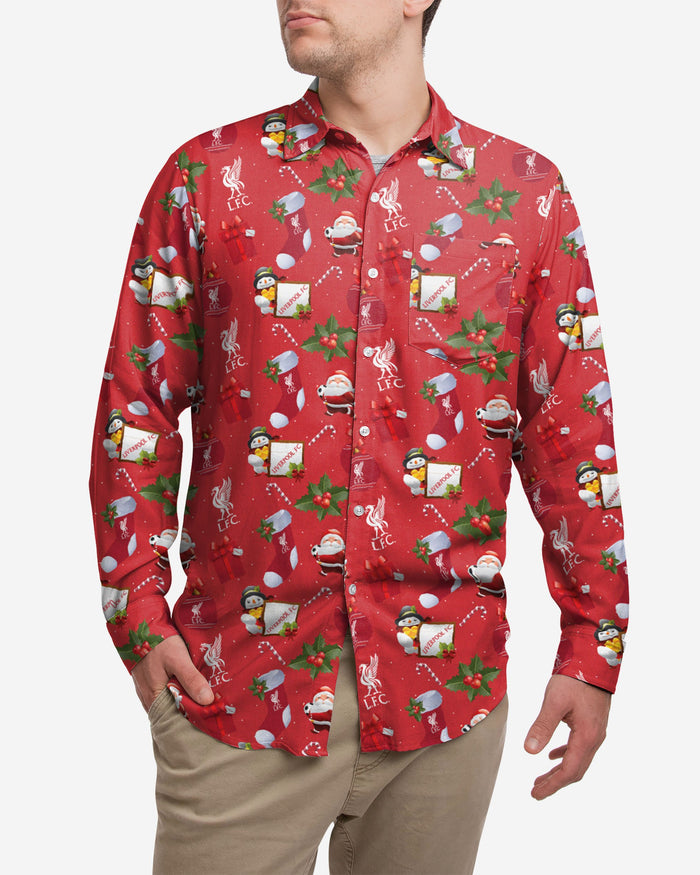 Liverpool FC Long Sleeve Christmas Shirt FOCO S - FOCO.com | UK & IRE