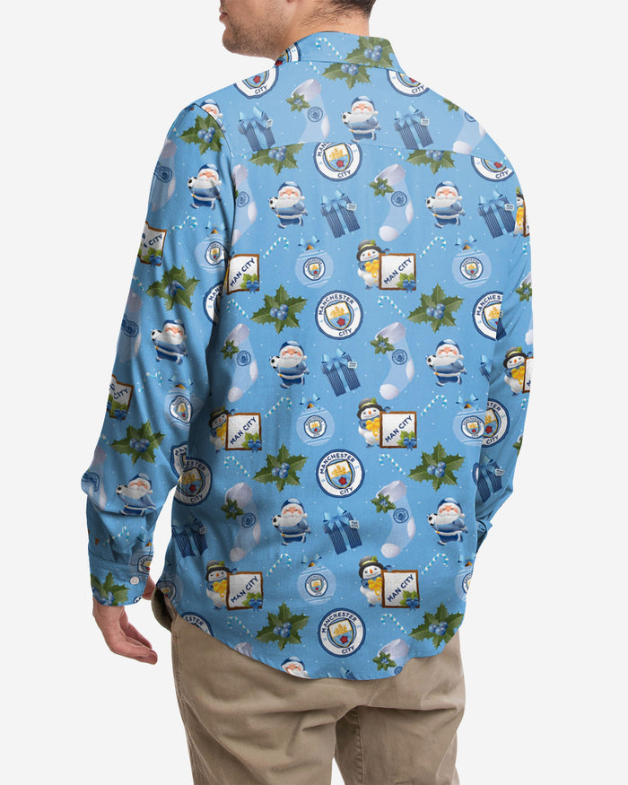 Manchester City FC Long Sleeve Christmas Shirt FOCO - FOCO.com | UK & IRE